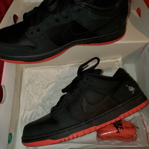 Authentic used Nike SB Dunk lo Black Pigeon - Picture 12 of 16